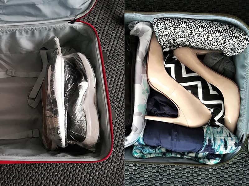 Image result for images of shoe in a suitcase