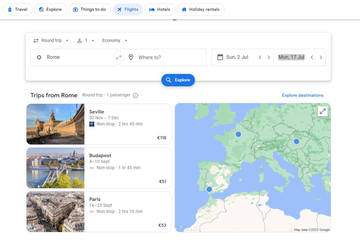 Seamless Trip Planning with Google Travel