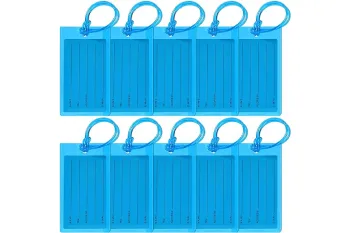 Best Luggage Tags for Travel (2026) 5 Sodsay hard plastic luggage tags 10-pack multicolor