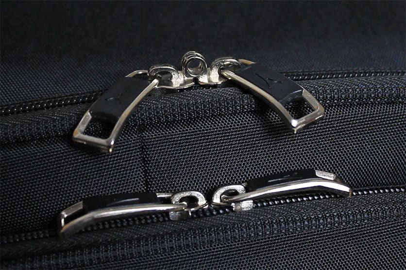 Travelpro Maxlite 5 Exterior zipper close-up