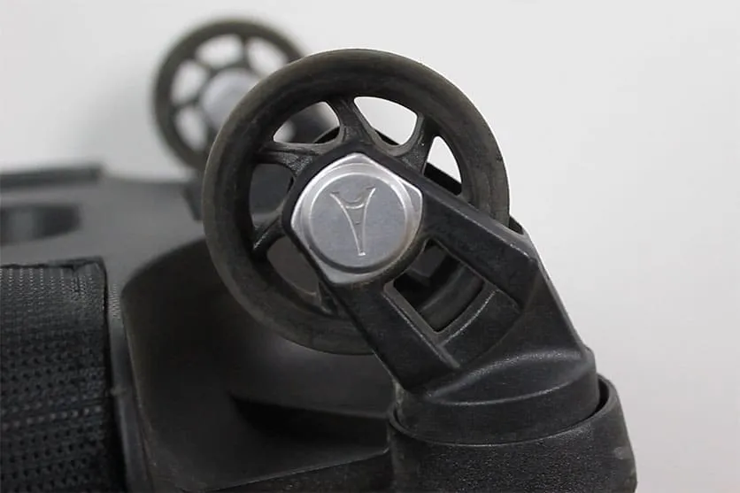 Travelpro Maxlite 5 spinner wheels close-up