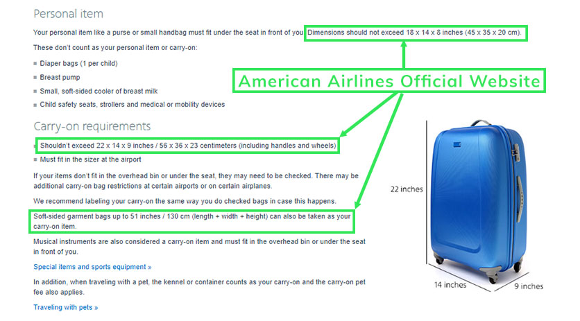 CarryOn Bags Size and Weight Limits and Allowances