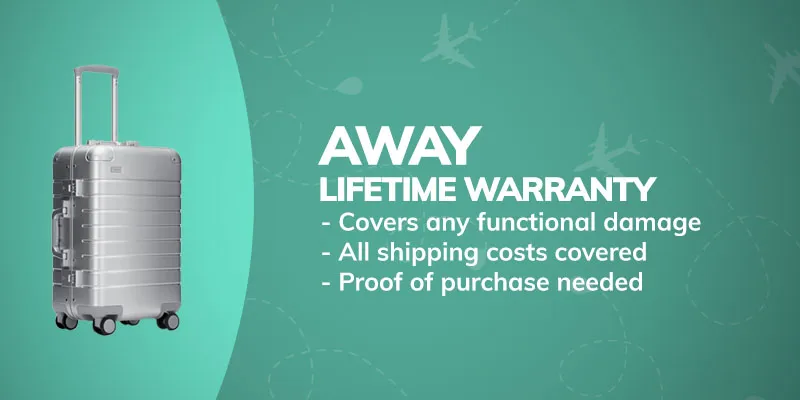 Away lifetime warranty