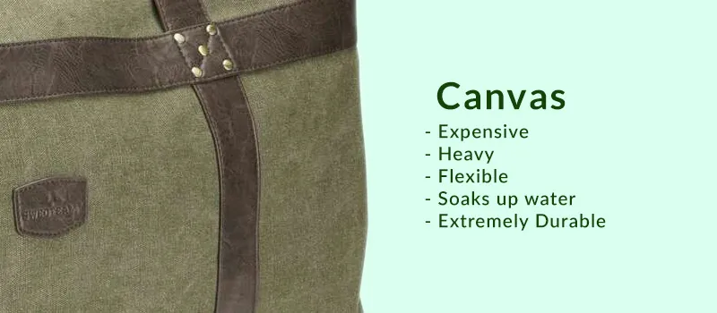 Canvas luggage material overview