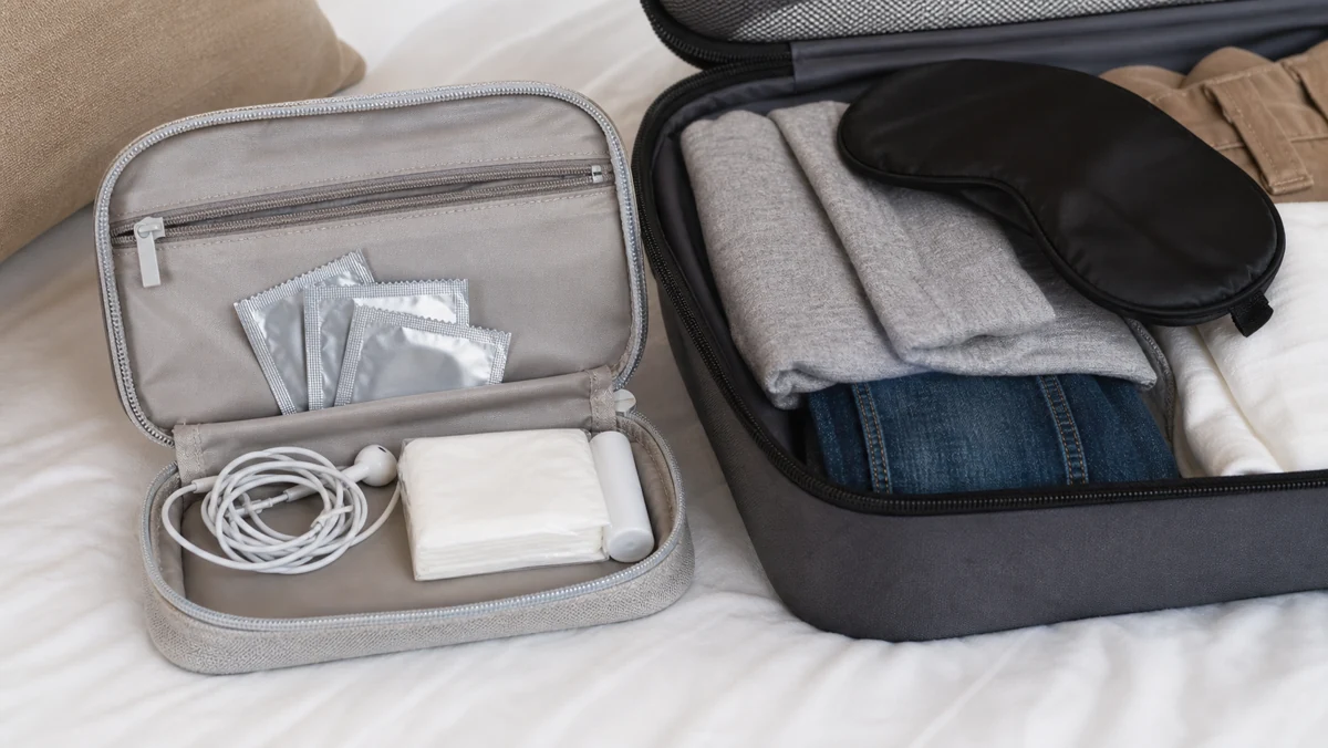 Can You Bring Condoms on a Plane? TSA Packing Rules 3 Condoms packed discreetly inside a carry-on pouch