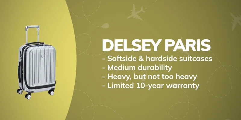 Delsey PARIS luggage brand features