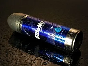 Gillette shaving cream aerosol