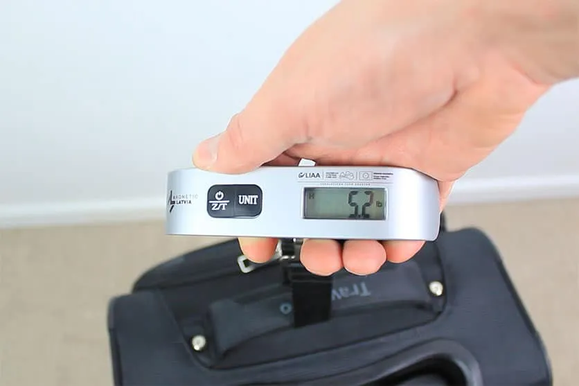 Measuring the Travelpro Maxlite 5 weight