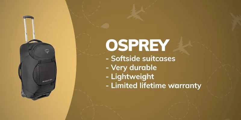 Osprey luggage brand features
