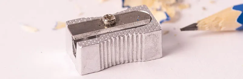Pencil sharpener and a pencil