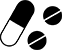 Pills icon black and white