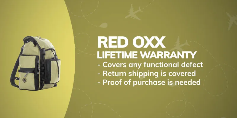 Red Oxx lifetime warranty