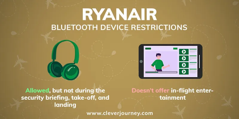 Die Regeln für die Verwendung von Bluetooth-Kopfhörern auf Ryanair-Flügen und deren In-Flight-Entertainment-Bluetooth-Kompatibilität