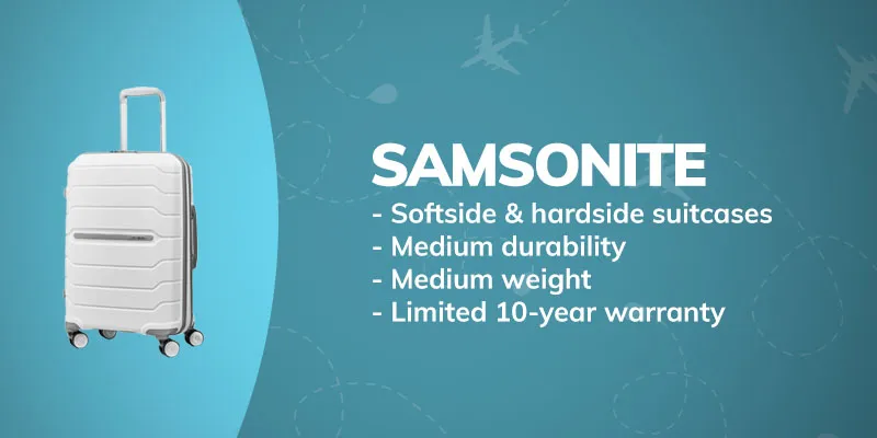 Samsonite luggage brand features