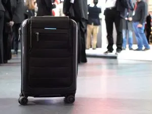 bluesmart smart luggage in airport
