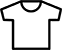 T-shirt icon black and white
