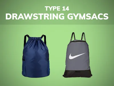 Backpack type 14: drawstring backpacks