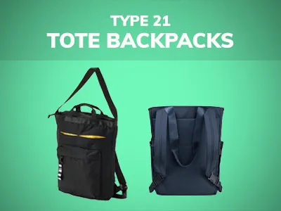 Backpack type 21: tote backpacks