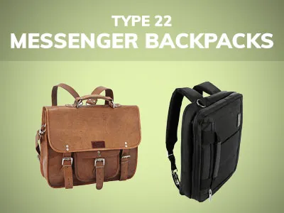 Backpack type 22: messenger backpacks