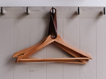 Wooden coat hangers